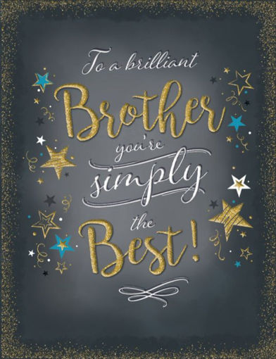 Picture of BRILLIANT BROTHER BIRTHDAY CARD
